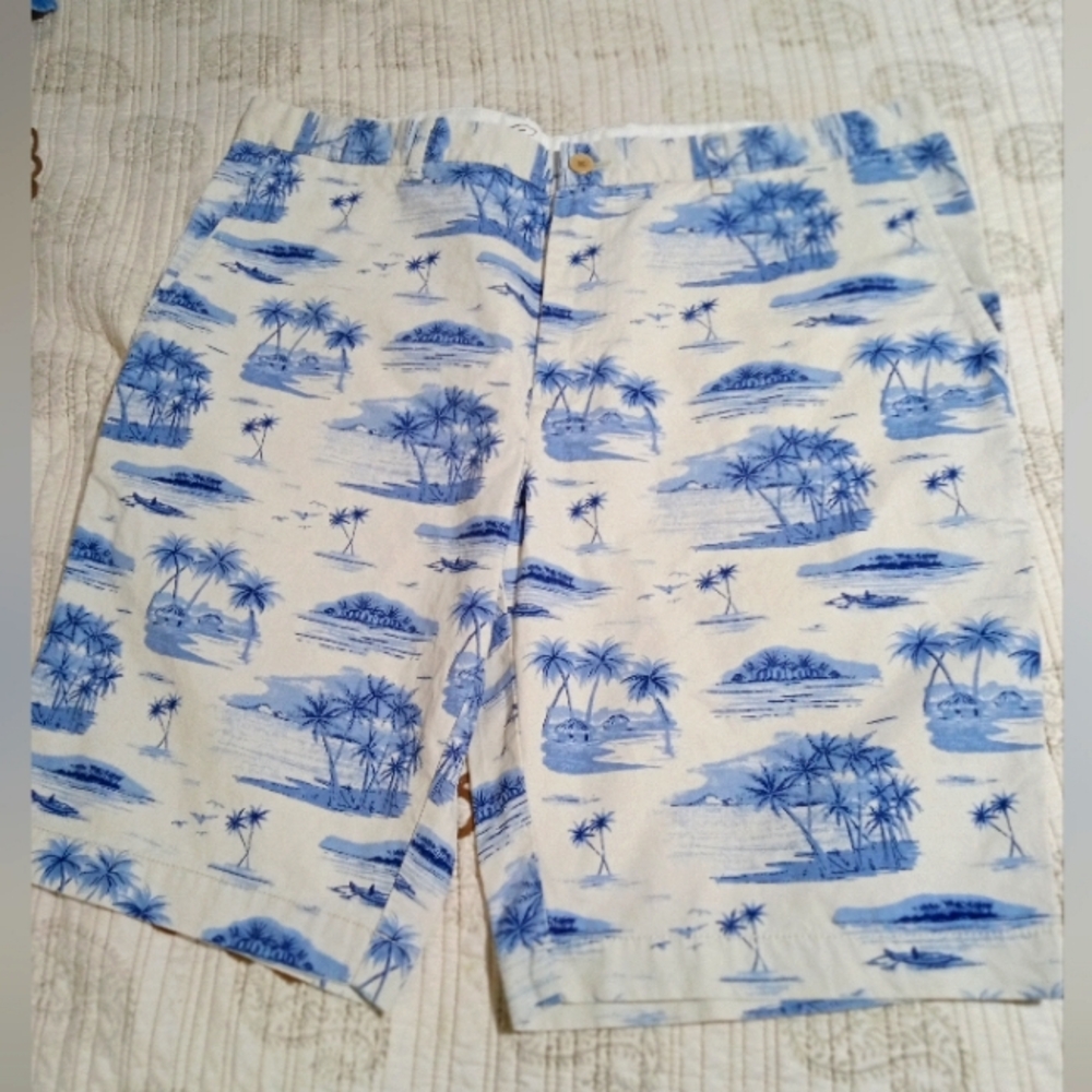 🌊 MEN'S HAWAIIAN SHORTS SIZE 40W ROUNDTREE & YORKE CASUAL